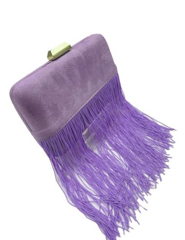 BOLSOS MORADOS CLARO CON FLECOS ESTILOSOS PARA INVITADAS DE BODAS