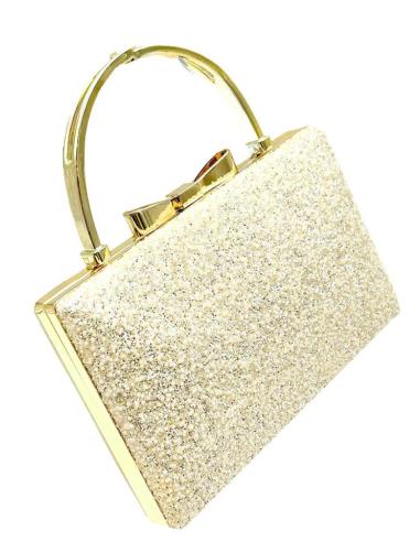 BOLSOS FIESTA DORADOS DE ASA LADY PARA INVITADAS CHIC EN BODAS Y GALAS