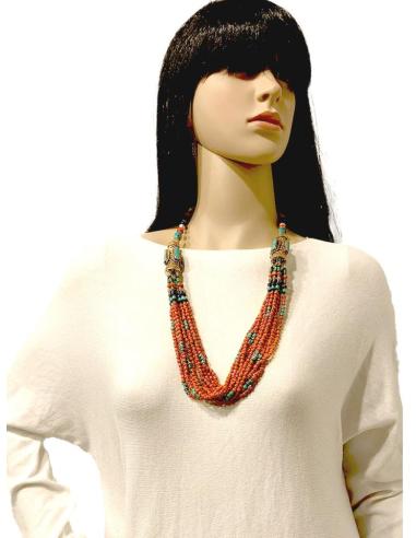 COLLARES DE CORAL Y PLATA TIBETANA JOYAS ANTIGUAS EXCLUSIVAS