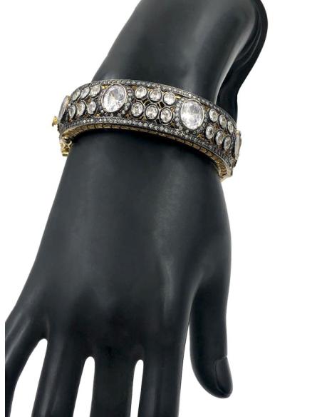 BRAZALETE JOYA CON CIRCONITAS PARA BODAS Y EVENTOS ESPECIALES