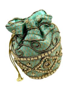 BOLSOS DE FIESTA VERDES TURQUESA LIMOSNERA BODAS