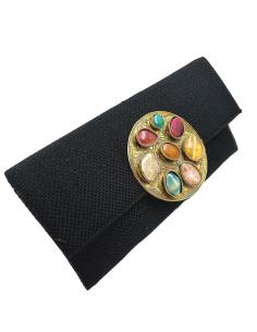 BOLSOS DE FIESTA NEGRAS CARTERA CHIC IDEAL BODAS Y EVENTOS