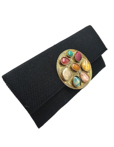 BOLSOS DE FIESTA NEGRAS CARTERA CHIC IDEAL BODAS Y EVENTOS