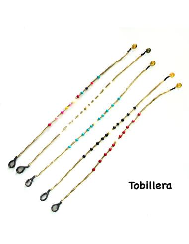 PULSERA TOBILLERA MUJER CON PIEDRAS NATURALES