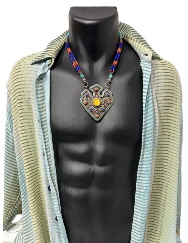COLLARES PLATA CORTOS PARA HOMBRE MODA IBIZA