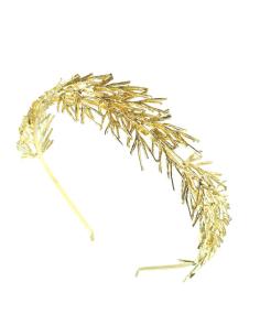 DIADEMAS MUJER DORADAS ANCHAS PARA NOVIAS DE BODAS E INVITADAS