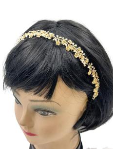 DIADEMAS ELEGANTES DORADAS PARA BODAS Y EVENTOS 2