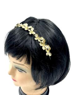 DIADEMAS DORADAS DE FIESTA Y BODA CON MARIPOSAS DISEÑO ACTUAL 2