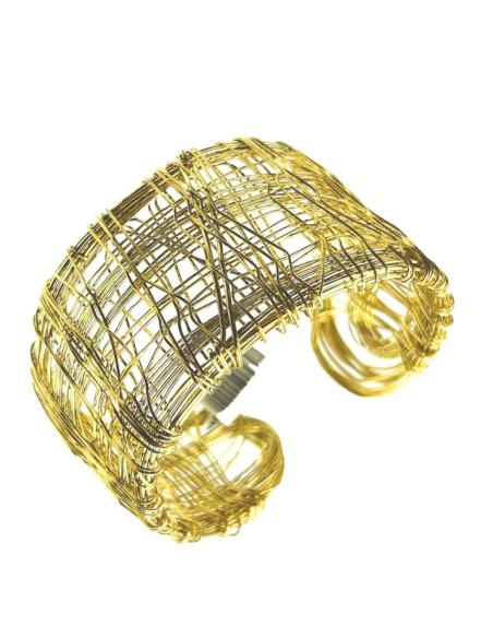 PULSERAS DORADAS ANCHAS ESTILO IBIZA Y BOHO BRAZALETE ORIGINAL