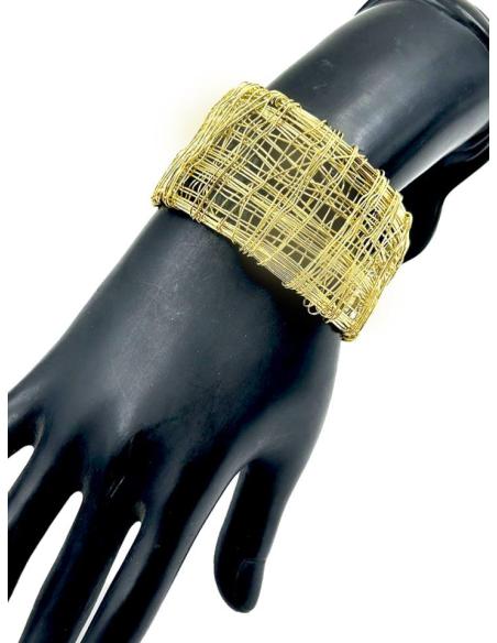 PULSERAS DORADAS ANCHAS ESTILO IBIZA Y BOHO BRAZALETE ORIGINAL
