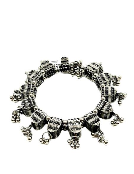 PULSERAS PLATEADAS INDIAS ESTILO BOHO E IBIZA REALMENTE EXOTICO