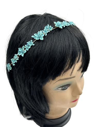 TOCADOS TURQUESAS DIADEMAS BODA CON...