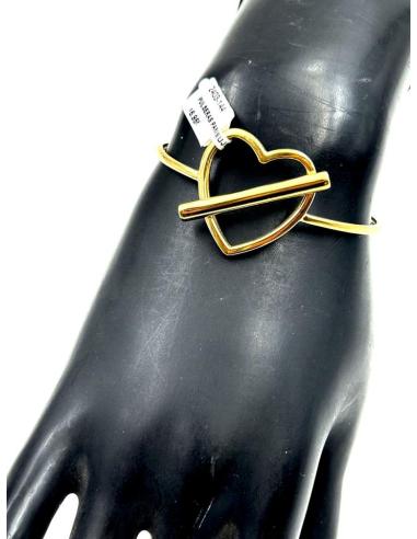 PULSERAS PARA MUJER DORADAS CON CORAZON