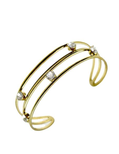PULSERAS PARA BODAS DORADAS CON DESTELLOS CRISTAL ALTO BRILLO