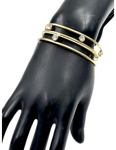 PULSERAS PARA BODAS DORADAS CON DESTELLOS CRISTAL ALTO BRILLO 2
