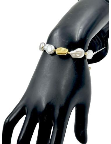 PULSERAS DE BODA CON PERLAS BARROCAS MUY ELEGANTES Y ORIGINALES