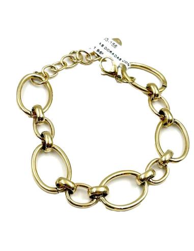 PULSERAS DORADAS CON DISEÑO BONITO DE ESLABON PARA FIESTA Y BODA