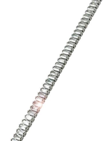 PULSERAS PLATEADAS DE FIESTA CON CIRCONITAS PARA BODAS