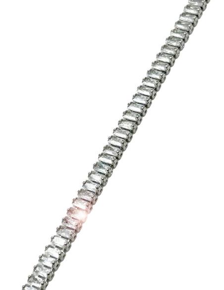 PULSERAS PLATEADAS DE FIESTA CON CIRCONITAS PARA BODAS