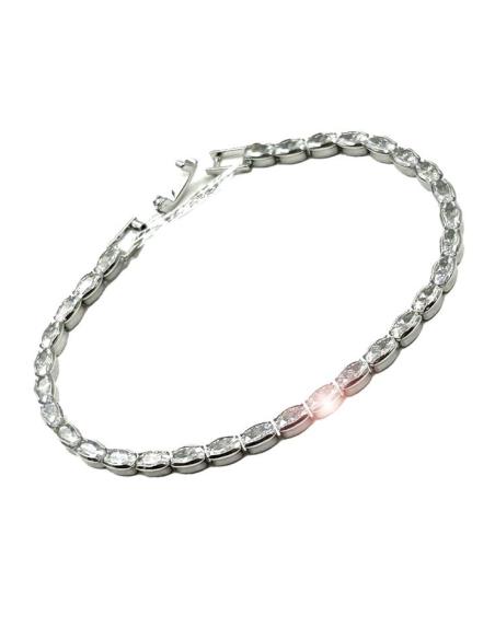 PULSERAS ONLINE DE FIESTA PLATEADAS CON DESTELLOS BRILLO