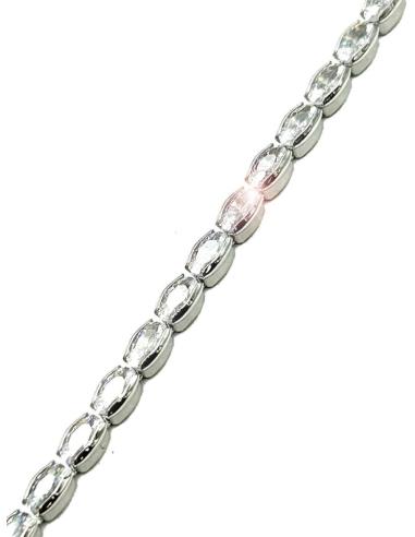 PULSERAS ONLINE DE FIESTA PLATEADAS CON DESTELLOS BRILLO