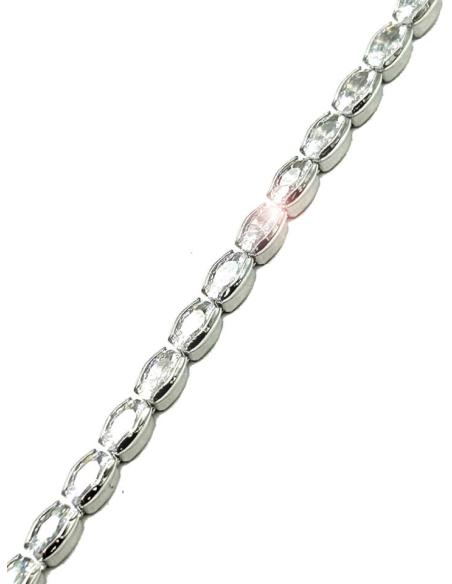 PULSERAS ONLINE DE FIESTA PLATEADAS CON DESTELLOS BRILLO