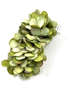 Imagen del producto PEINETAS VERDES CLARO DE BODAS CON FLORES BONITAS