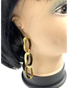 PENDIENTES LARGOS DE FIESTA DORADOS PARA NOCHE 2