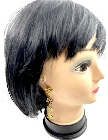 PENDIENTES LARGOS DE FIESTA DORADOS...