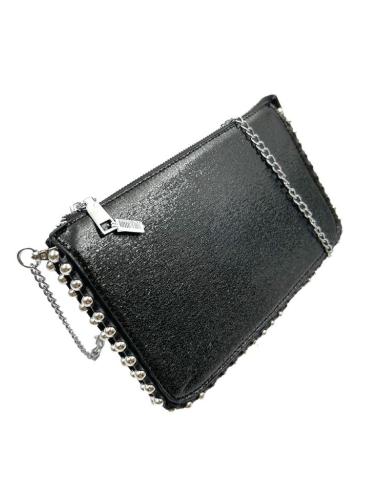 BOLSOS NEGROS DE FIESTA PARA MUJER CON TACHUELAS ESTILO ACTUAL