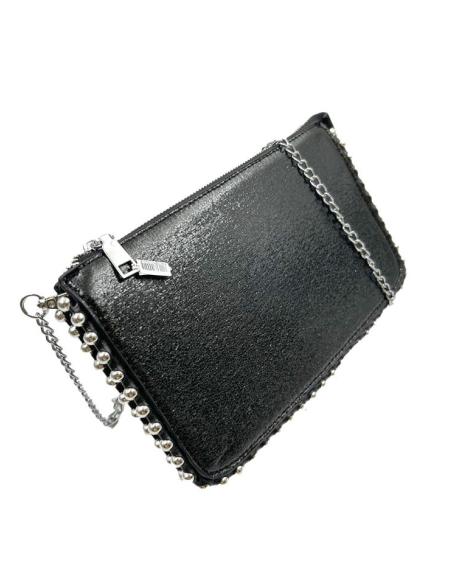 BOLSOS NEGROS DE FIESTA PARA MUJER CON TACHUELAS ESTILO ACTUAL