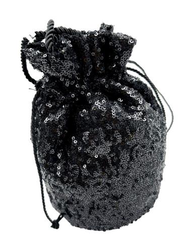 BOLSOS FIESTA NEGROS BOMBONERAS DE LENTEJUELAS PARA BODAS Y NOCHE