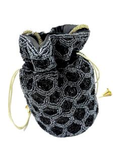 BOLSOS DE FIESTA NEGROS BODA Y NOCHE CON PEDRERIA DISEÑO LIMOSNERA BOMBONERA