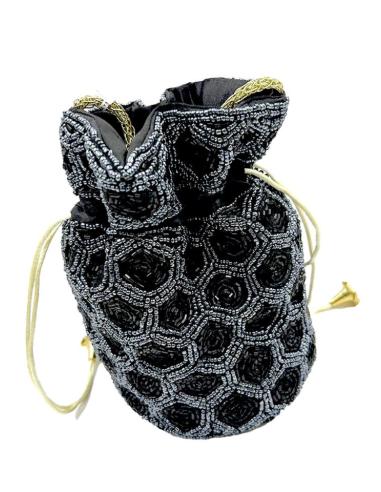 BOLSOS DE FIESTA NEGROS BODA Y NOCHE CON PEDRERIA DISEÑO LIMOSNERA BOMBONERA