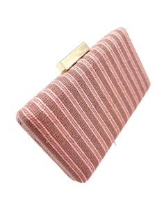 BOLSOS DE FIESTA CORAL PASTEL PARA BODA Y BAUTIZO ESTILO RAFIA