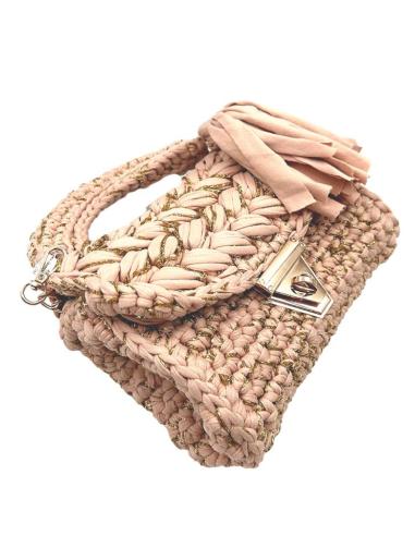 BOLSOS CROCHET FIESTA ROSAS PARA BODAS