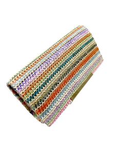 BOLSOS FIESTA ESTILO RAFIA EN COLORES DE MODA CARTERA PEQUEÑA