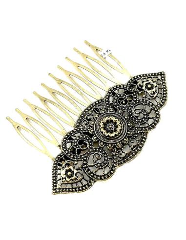 PEINAS MUJER DE FIESTA Y BODA EN DORADO ENVEJECIDO ESTILO VINTAGE
