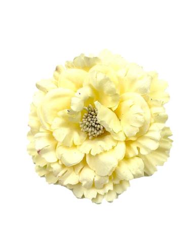 FLORES AMARILLAS CLARO PARA BODAS Y BAUTIZOS ES BROCHE Y PINZA PARA CABELLO