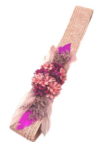 CINTURONES MUJER ROSAS Y BUGMBILIAS PARA INVITADAS DE BODAS