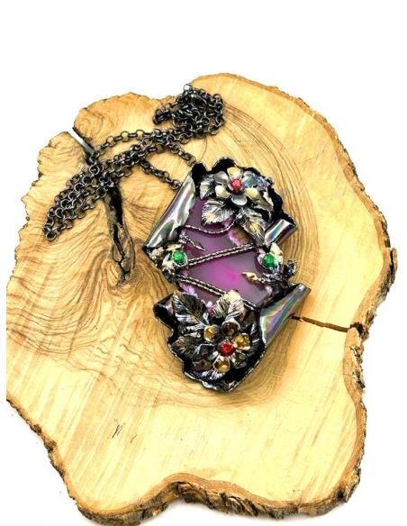COLLARES FUCSIAS SOFISTICADOS JOYAS DE DISEÑO PARA LA MUJER DE HOY