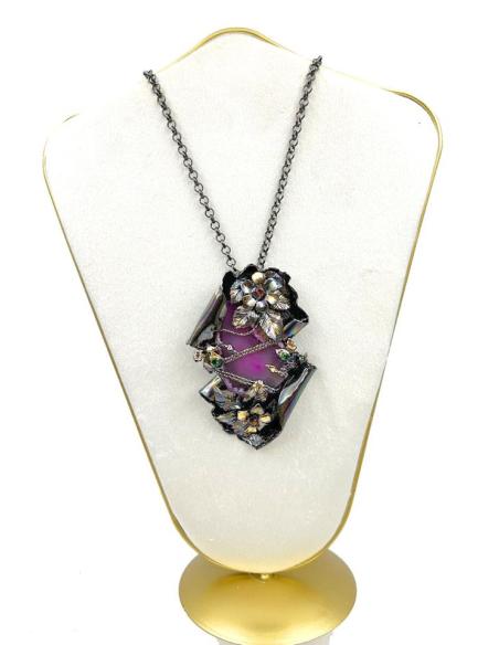 COLLARES FUCSIAS SOFISTICADOS JOYAS DE DISEÑO PARA LA MUJER DE HOY