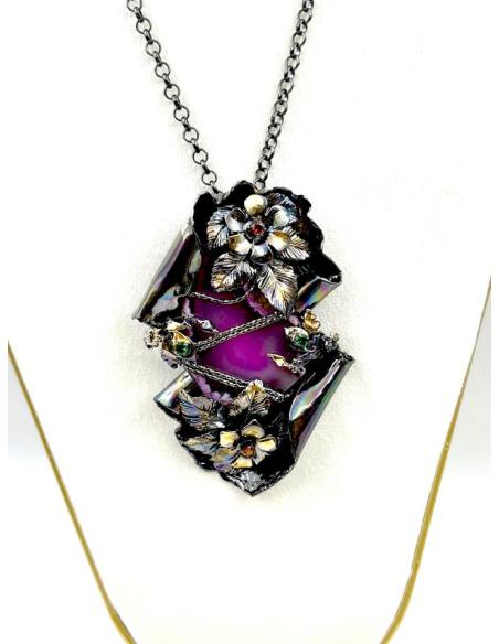 COLLARES FUCSIAS SOFISTICADOS JOYAS DE DISEÑO PARA LA MUJER DE HOY
