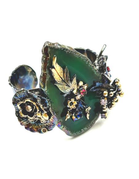 BRAZALETES ONLINE CON PIEDRAS SEMIPRECIOSAS VERDES PARA EVENTOS