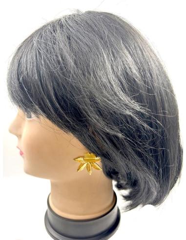 PENDIENTES BODA CORTOS DORADOS Y AMARILLOS PARA DIA Y NOCHE