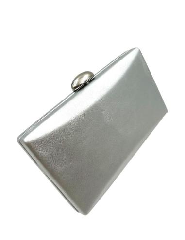 BOLSOS ONLINE DE FIESTA Y BODA PLATEADOS CLUTCH ELEGANTE EFECT O PIEL