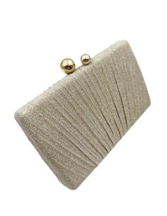 BOLSOS ELEGANTES DORADOS DE FIESTA TONO CHAMPAGNE PARA BODAS