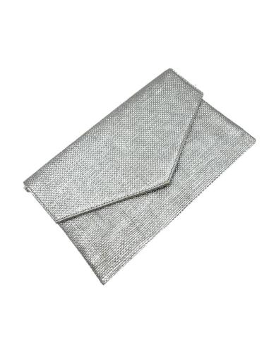 BOLSOS PLATEADOS DE FIESTA CARTERA RAFIA INVITADAS DE BODAS Y EVENTOS