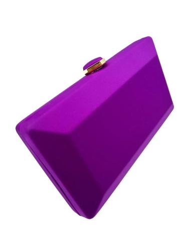 BOLSOS DE FIESTA MORADOS CLUTCH SEDA PARA BODAS GALAS Y EVENTOS