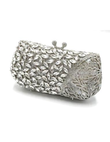 BOLSOS JOYA PLATA DE FIESTA PARA NOVIAS Y MADRINAS EL JARDIN DEL DESEO